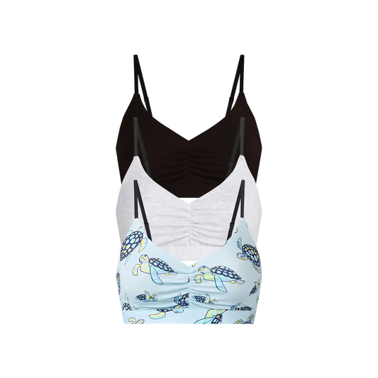 UltraModal™ FeelFree Ruched Bralette 3-Pack | Psycheshellic Pack