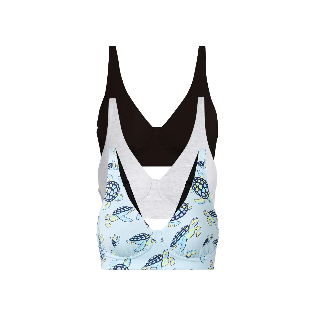 UltraModal™ FeelFree Longline Bralette 3-Pack | Psycheshellic Pack