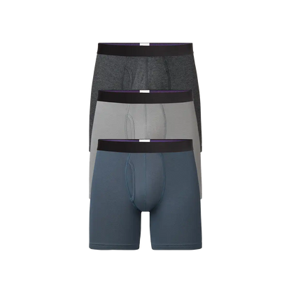 UltraModal™ Core Ball Caddy™ Boxer Brief w/ Fly 3-Pack | Grey Tide Pack