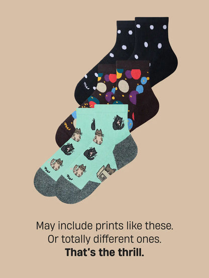 Essential Quarter Sock 3-Pack | It's a Mystery!