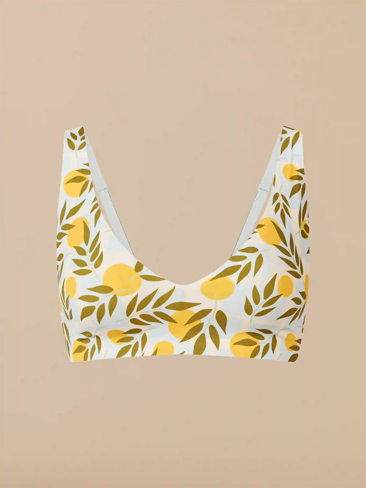 Seamless Plunge Bralette | Summer Oranges
