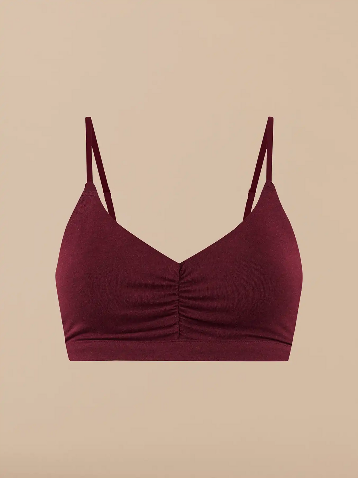 UltraModal™ FeelFree Ruched Bralette | Heather Plum