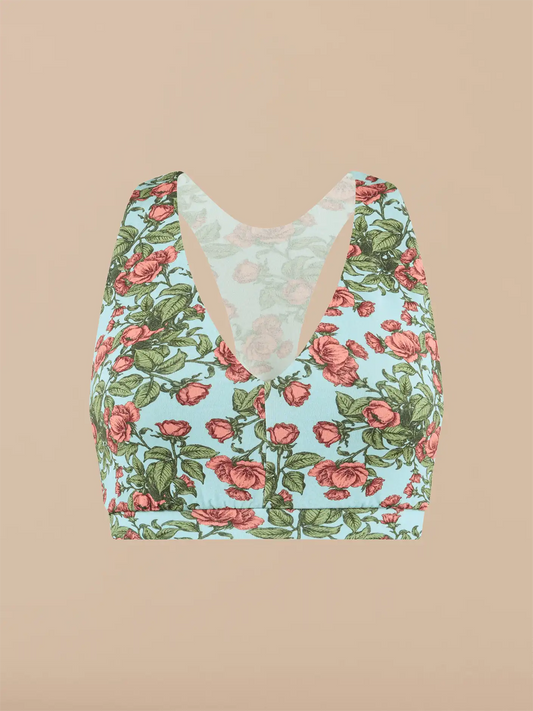 UltraModal™ FeelFree Curvy Racerback Bralette | Peonies