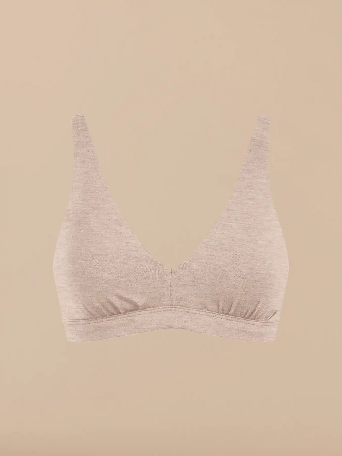 UltraModal™ FeelFree Plunge Bralette with Cups | Heather Grey