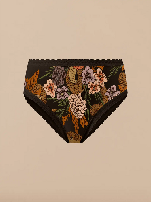 UltraModal™ Lace High-Waisted Cheeky Bikini | Garden Snake