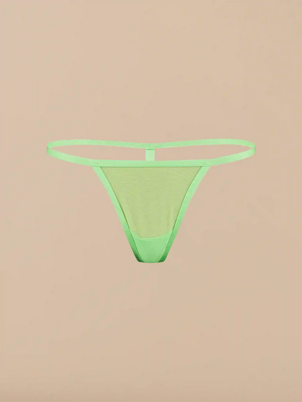 Women's Mesh String Thong | Summer Green