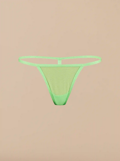 Women's Mesh String Thong | Summer Green