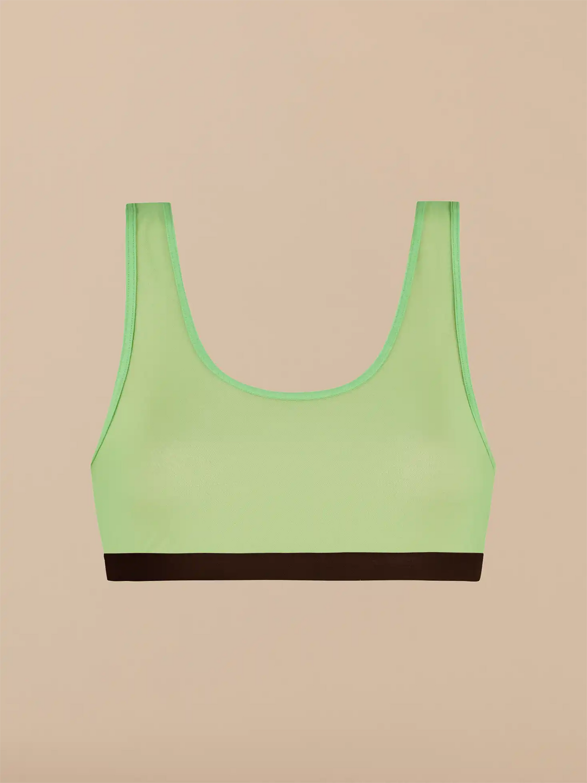 Women's Mesh Scoop Neck Bralette | Summer Green