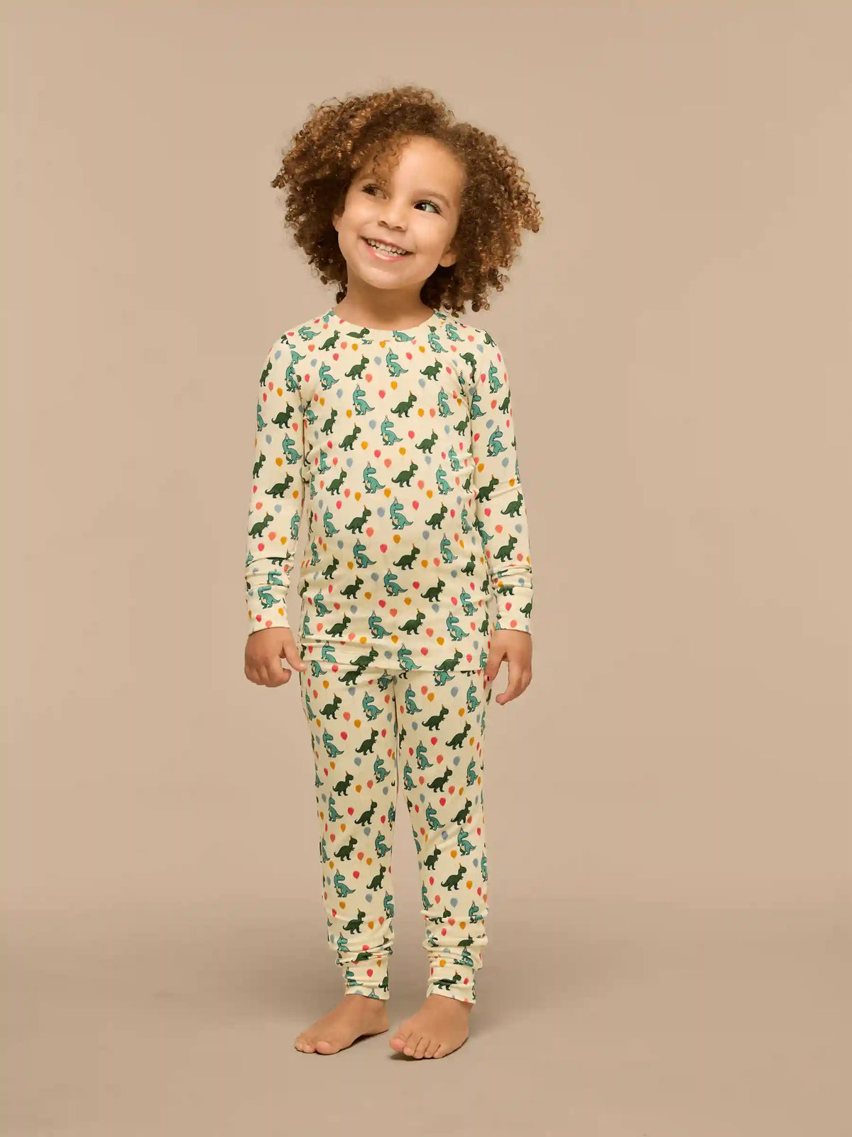 UltraModal™ Long Sleeve PJ Set - Kid's | Birthday Roar