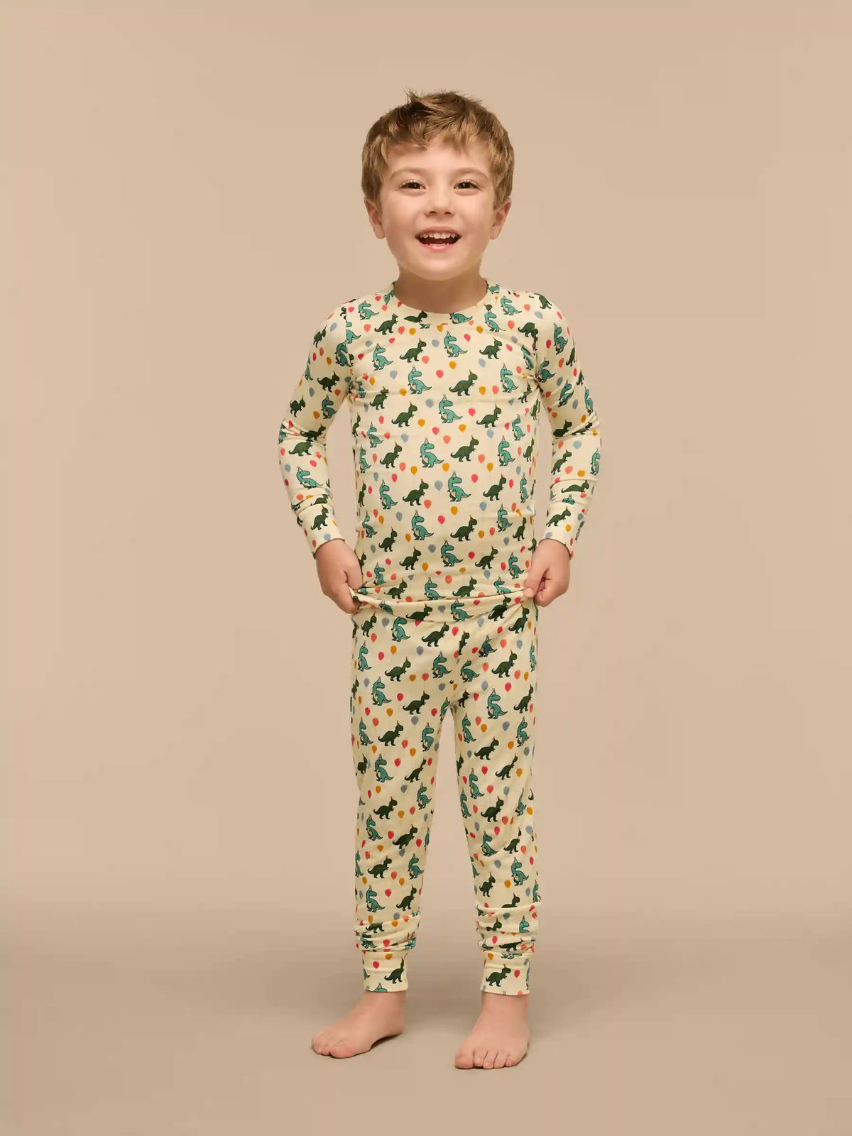 UltraModal™ Long Sleeve PJ Set - Kid's | Birthday Roar