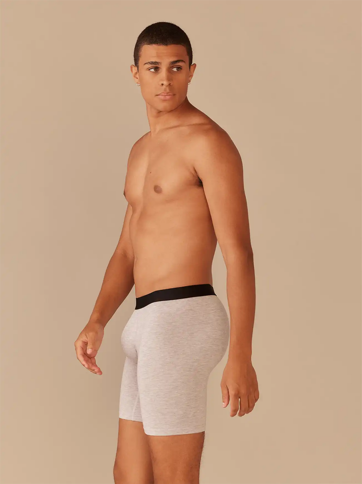 UltraModal™ Core Long Boxer Brief w/ Fly | Heather Grey