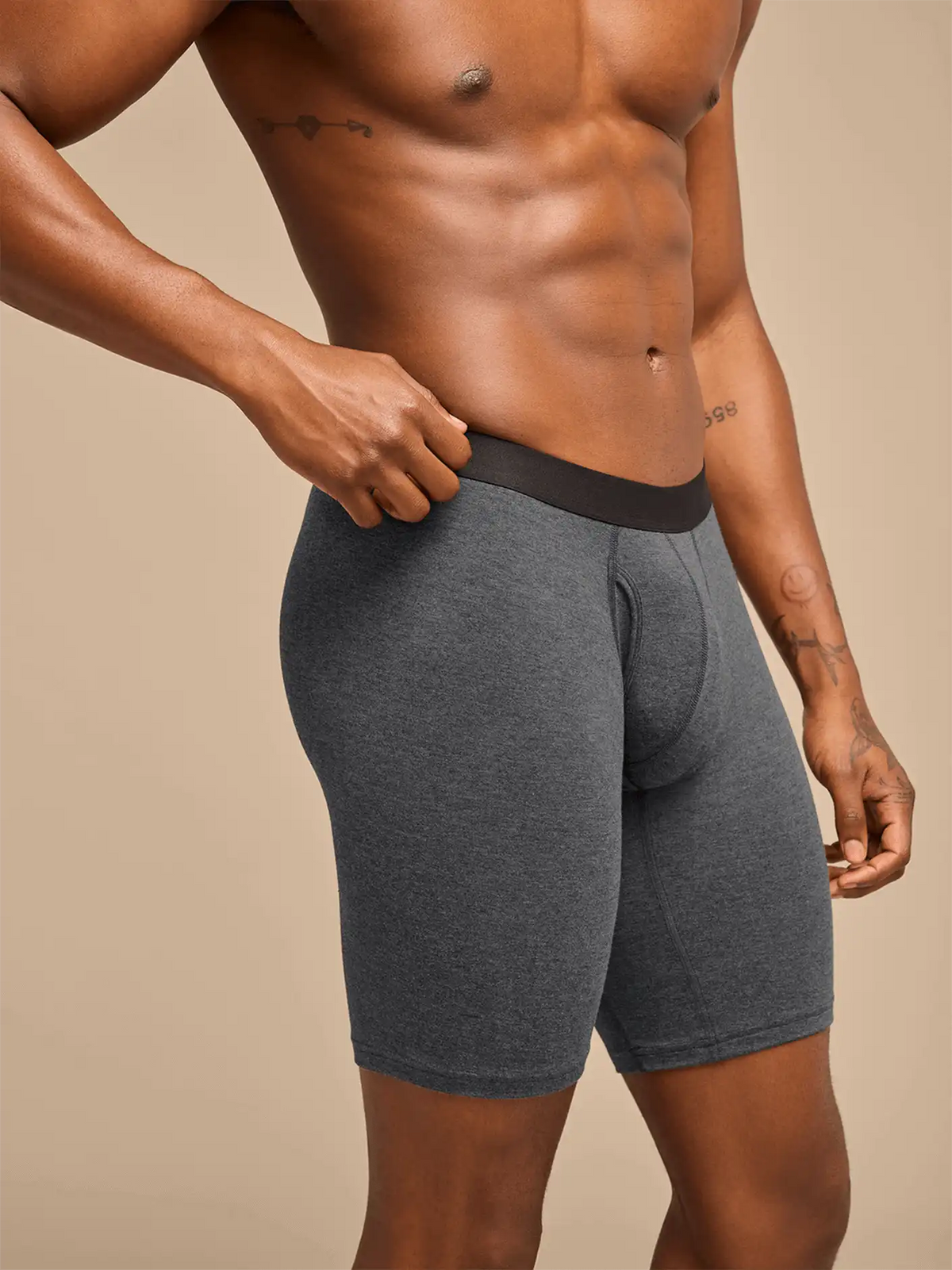 UltraModal™ Core Long Boxer Brief w/ Fly 3-Pack | Grey Tide Pack