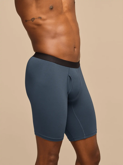UltraModal™ Core Long Boxer Brief w/ Fly | Night Flamingos