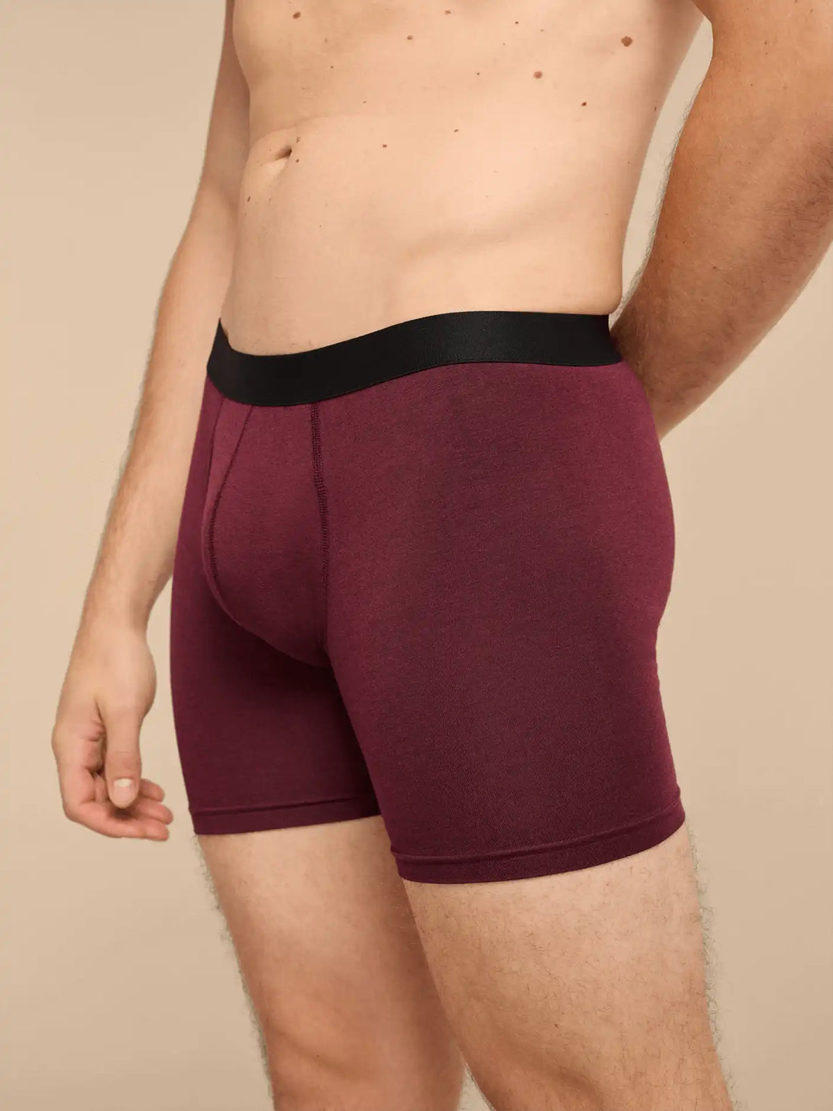 UltraModal™ Core Ball Caddy™ Boxer Brief w/ Fly | Heather Plum