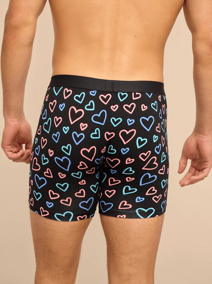 UltraModal™ Core Ball Caddy™ Boxer Brief w/ Fly | Electric Hearts 2.0