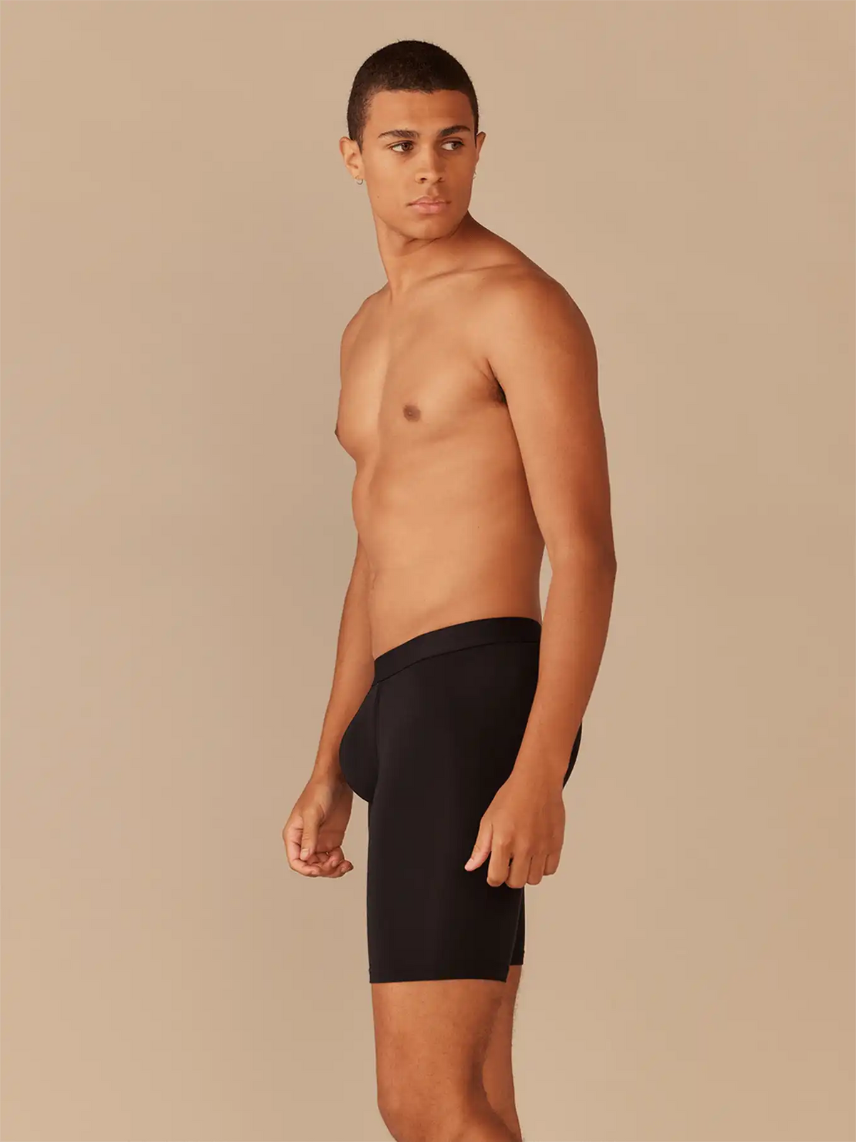 UltraModal™ Core Ball Caddy™ Long Boxer Brief w/ Fly | Black