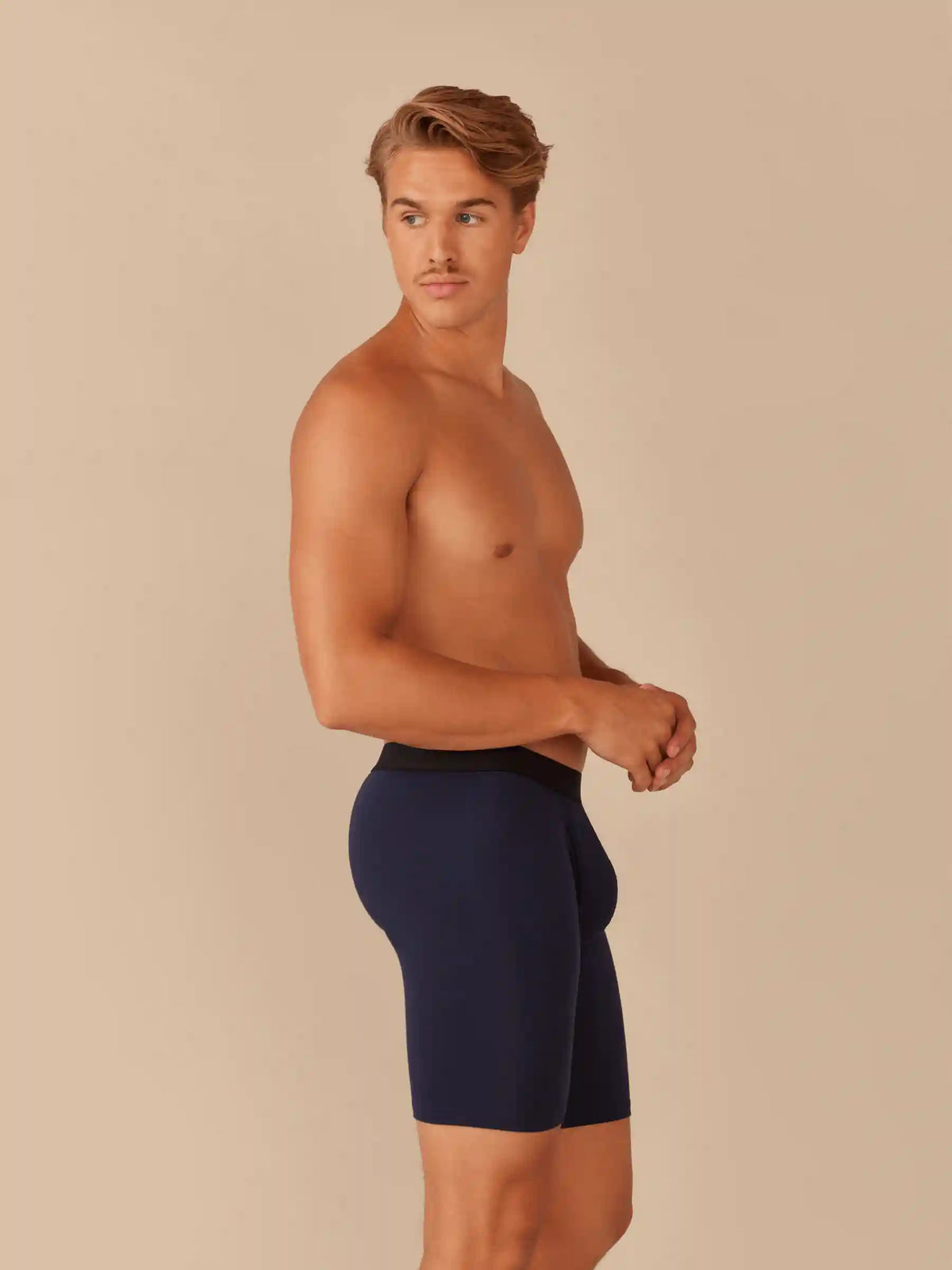 UltraModal™ Core Ball Caddy™ Long Boxer Brief w/ Fly | Dark Sapphire