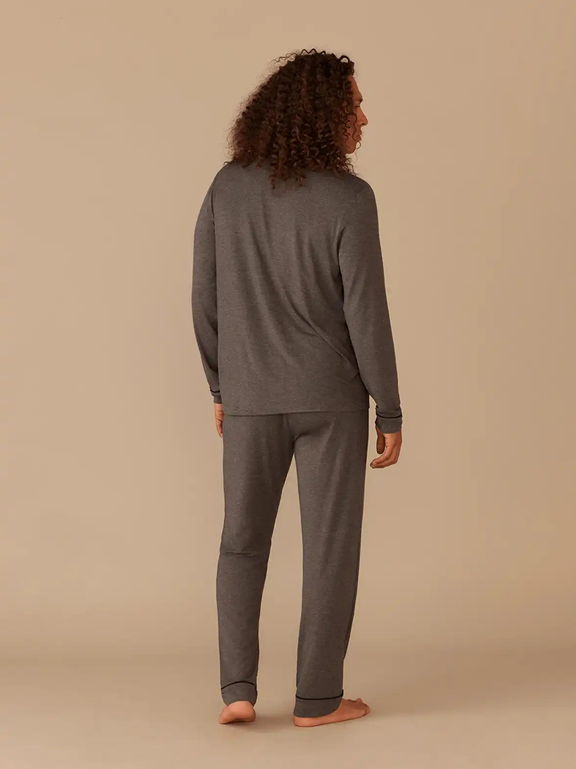 UltraModal™ Long Sleeve PJ Set - Men's | Heather Charcoal