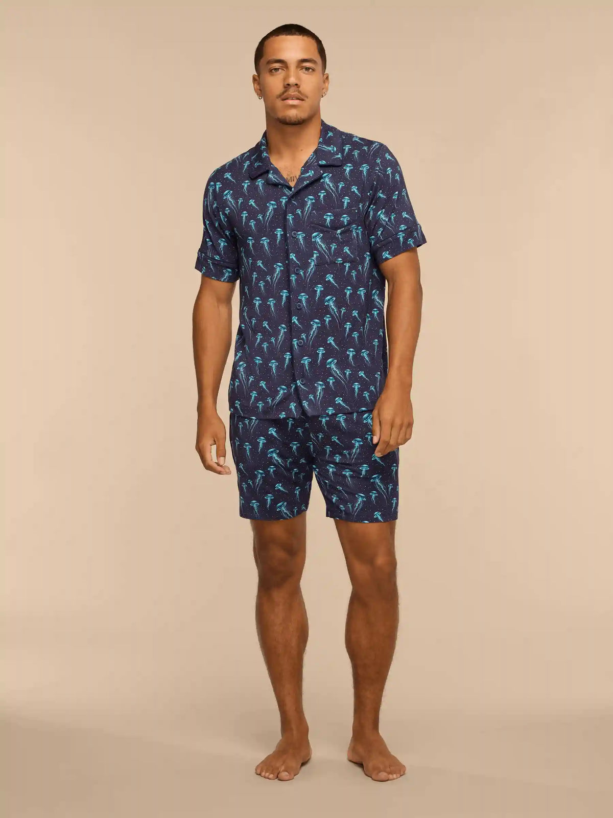 UltraModal™ Short Sleeve PJ Set - Men's | Starry Jellies