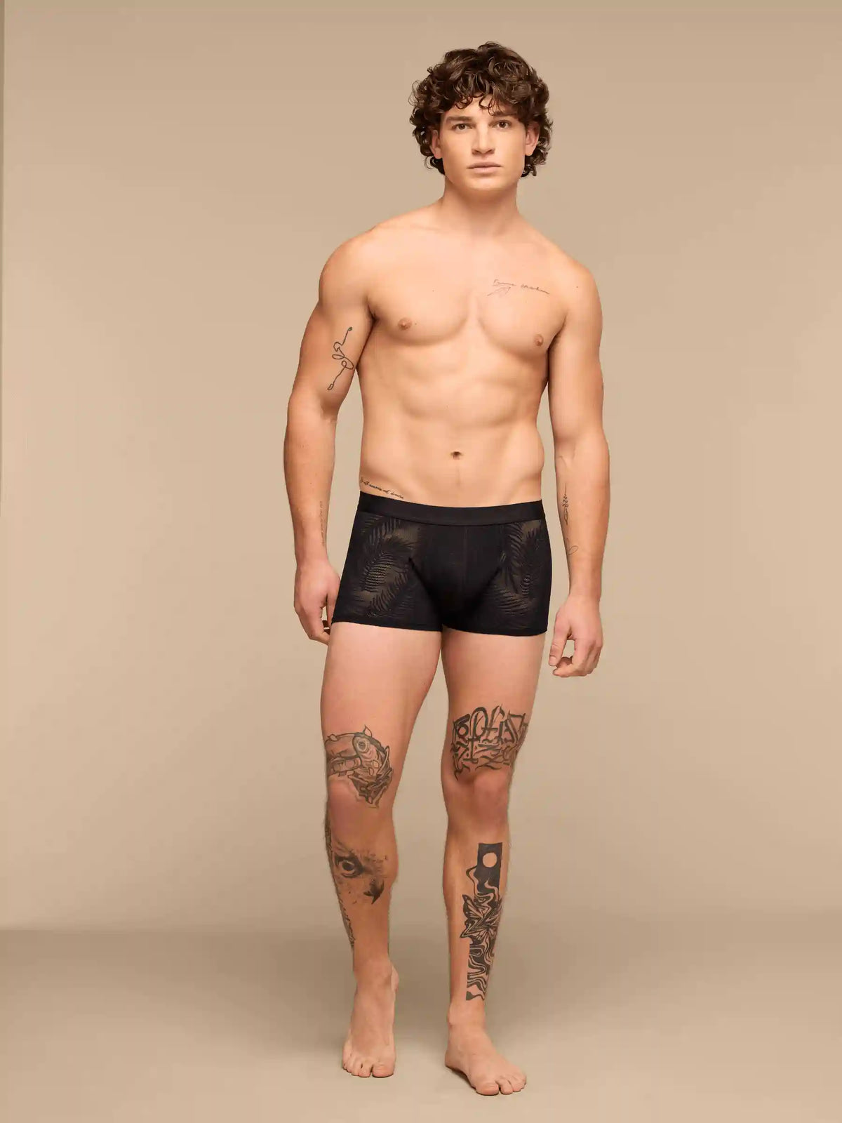 All Over Lace Trunk | Black Feather