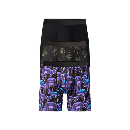 Breathe Boxer Brief w/ Fly 3-Pack | Cosmic Jellies Pack