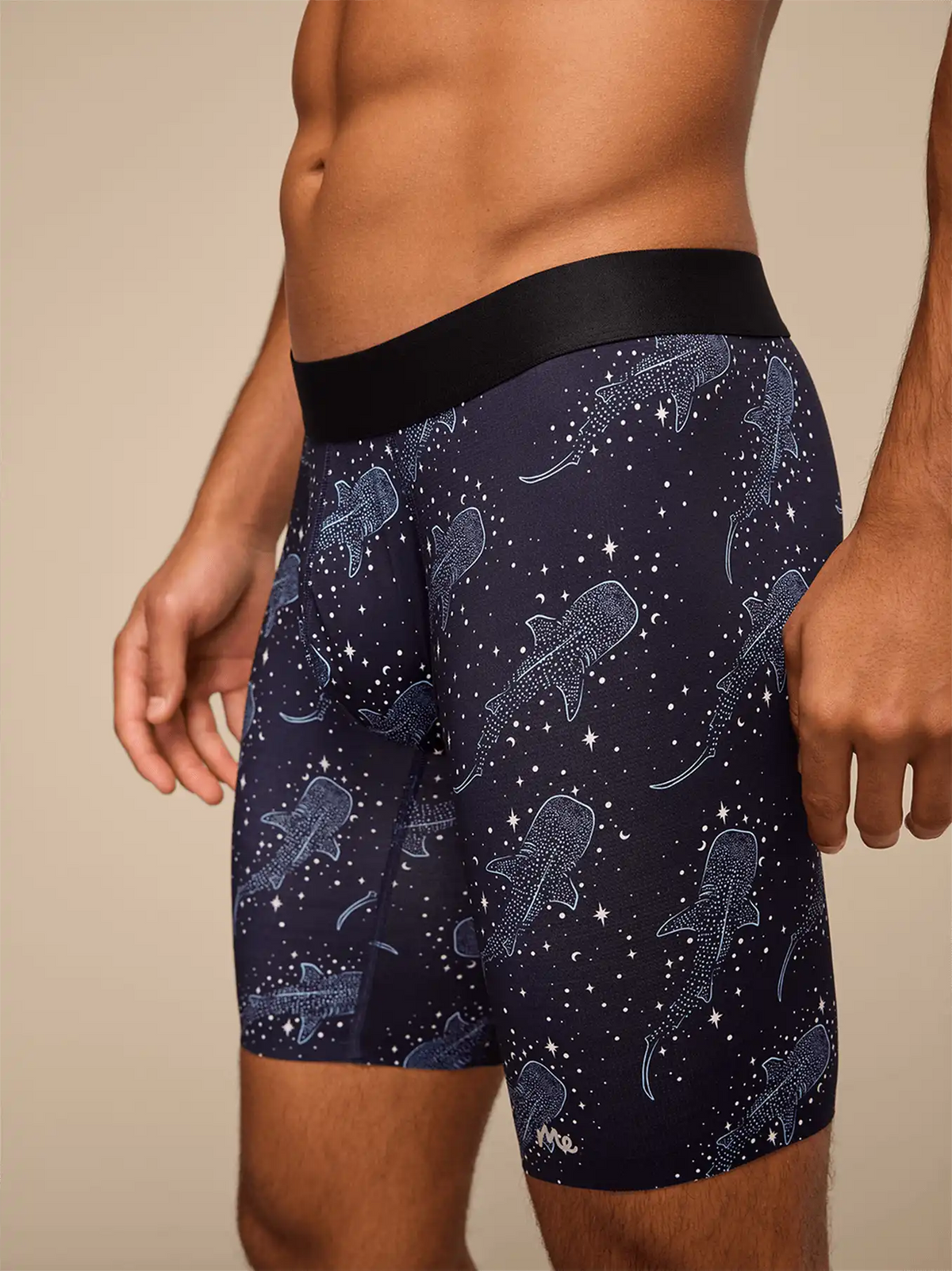 Breathe Long Boxer Brief w/ Fly | Starry Sharks