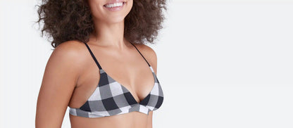UltraModal™ FeelFree Triangle Bralette | Gingham Plaid