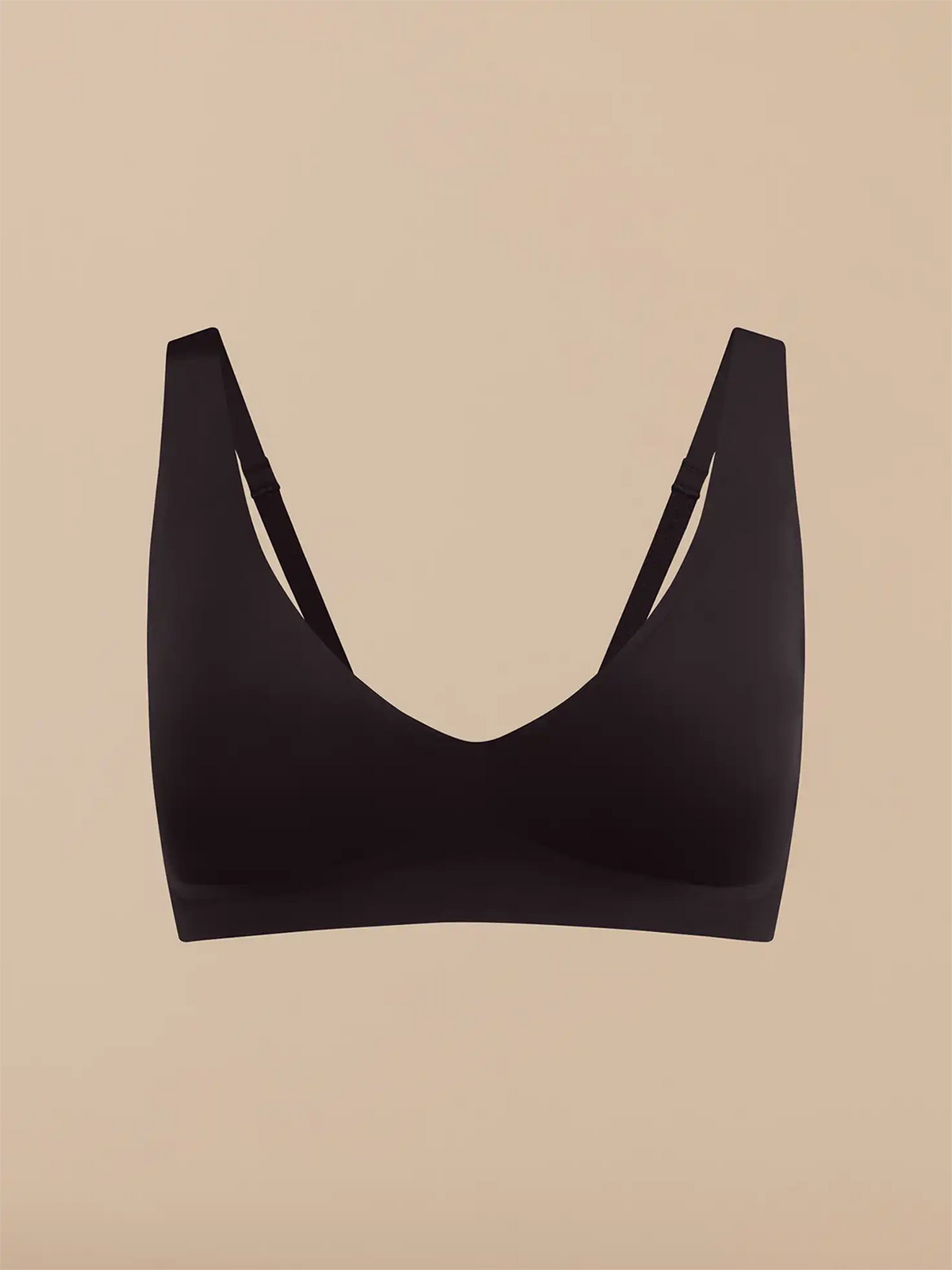 Seamless Plunge Bralette | Black