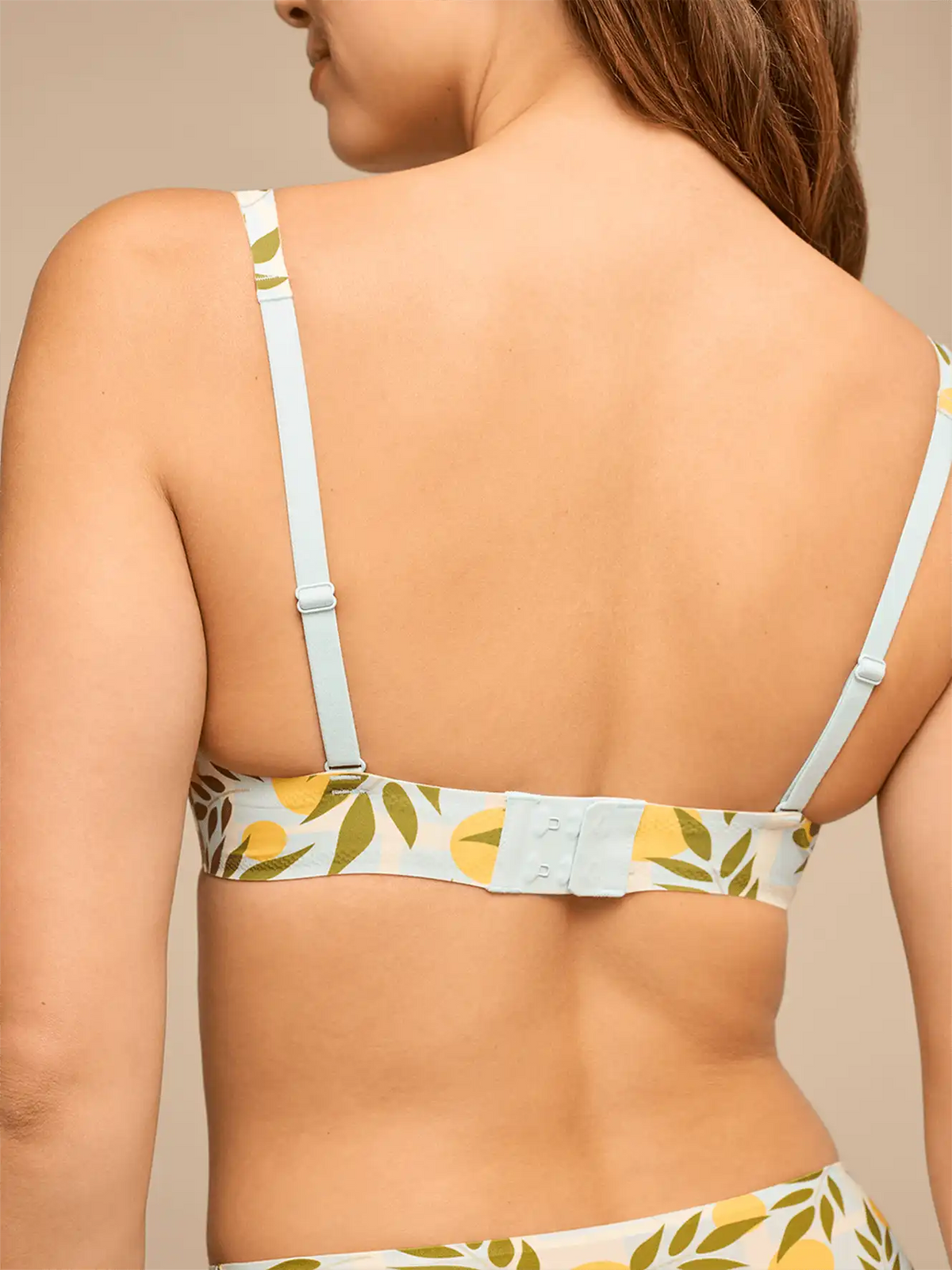 Seamless Plunge Bralette | Summer Oranges