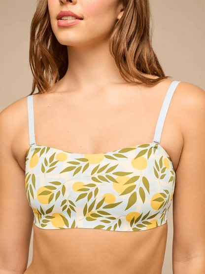 Seamless Bandeau Bralette | Summer Oranges