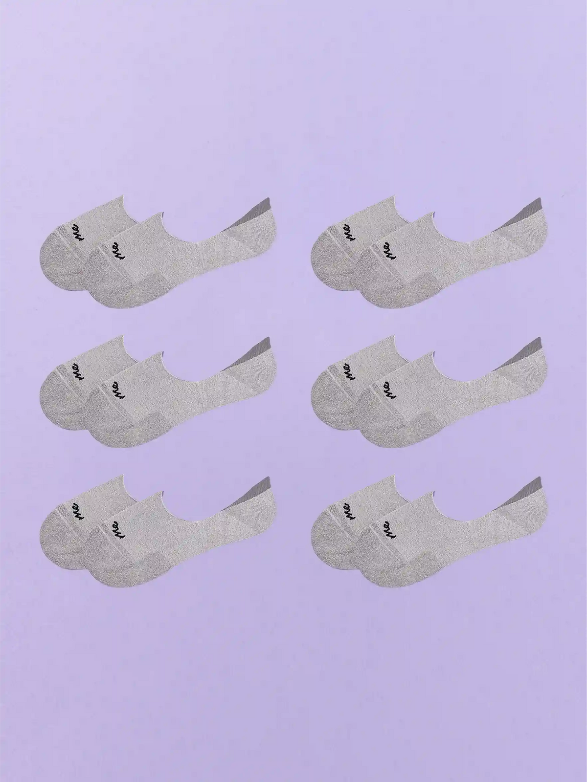 Essential No Show Sock 6-Pack | Heather Grey Pack