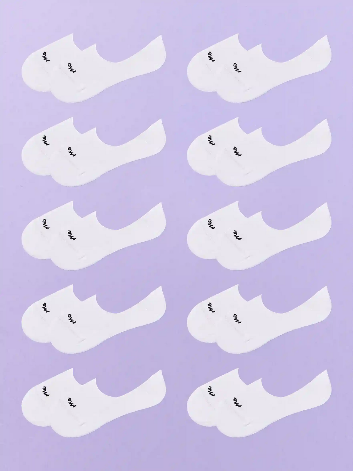 Essential No Show Sock 10-Pack | White Pack
