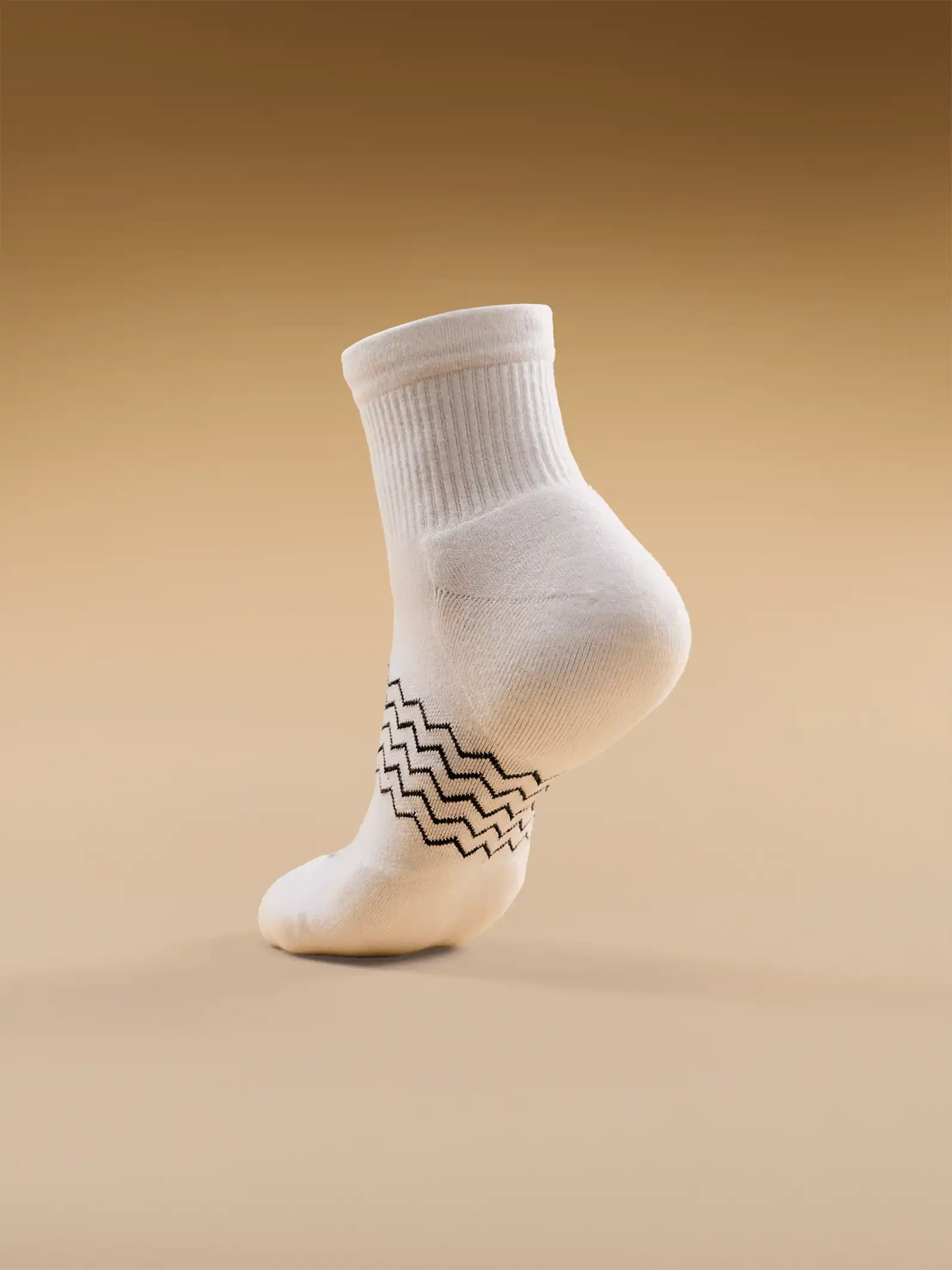 Essential Quarter Sock | White Stripe