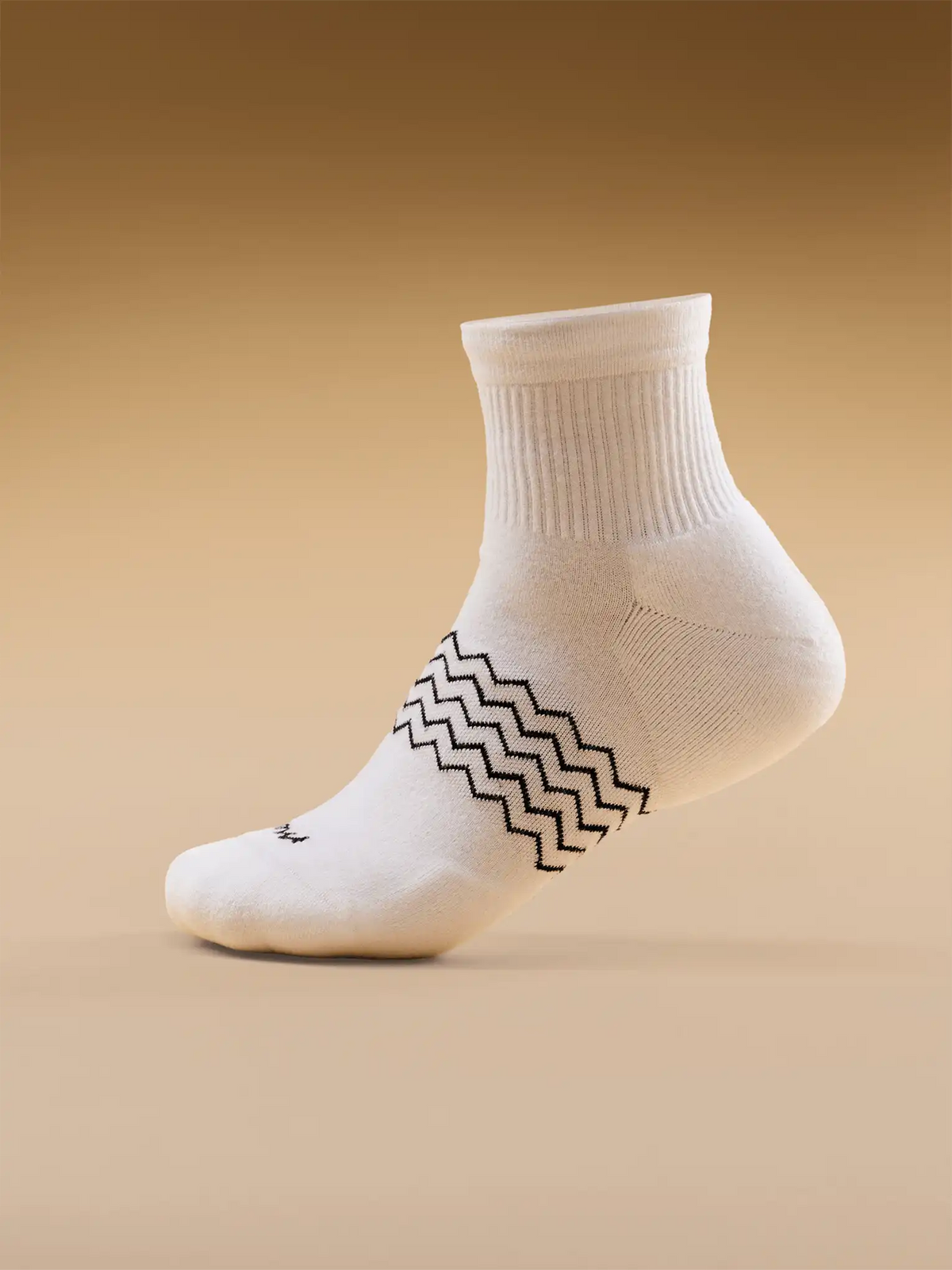Essential Quarter Sock | White Stripe