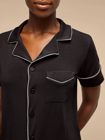 UltraModal™ Short Sleeve PJ Set - Women's | Black