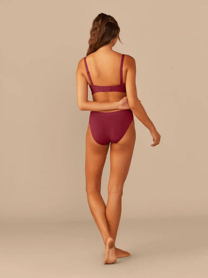 Curvy UltraModal™ FeelFree Ruched Bralette | Cabernet/Cabernet