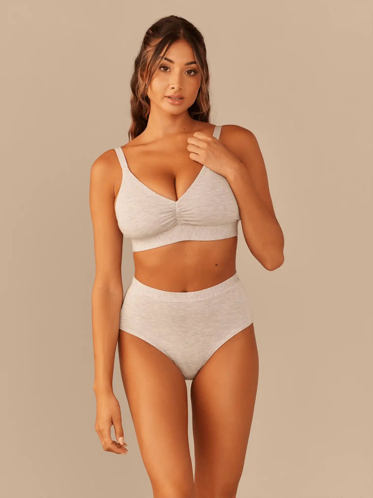 Curvy UltraModal™ FeelFree Ruched Bralette | Peonies