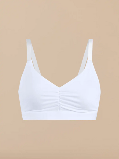 Curvy UltraModal™ FeelFree Ruched Bralette | White/White