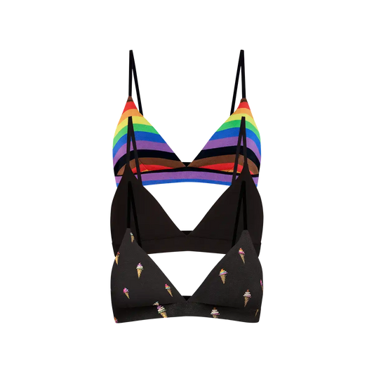 UltraModal™ FeelFree Triangle Bralette 3-Pack | Pride Pack