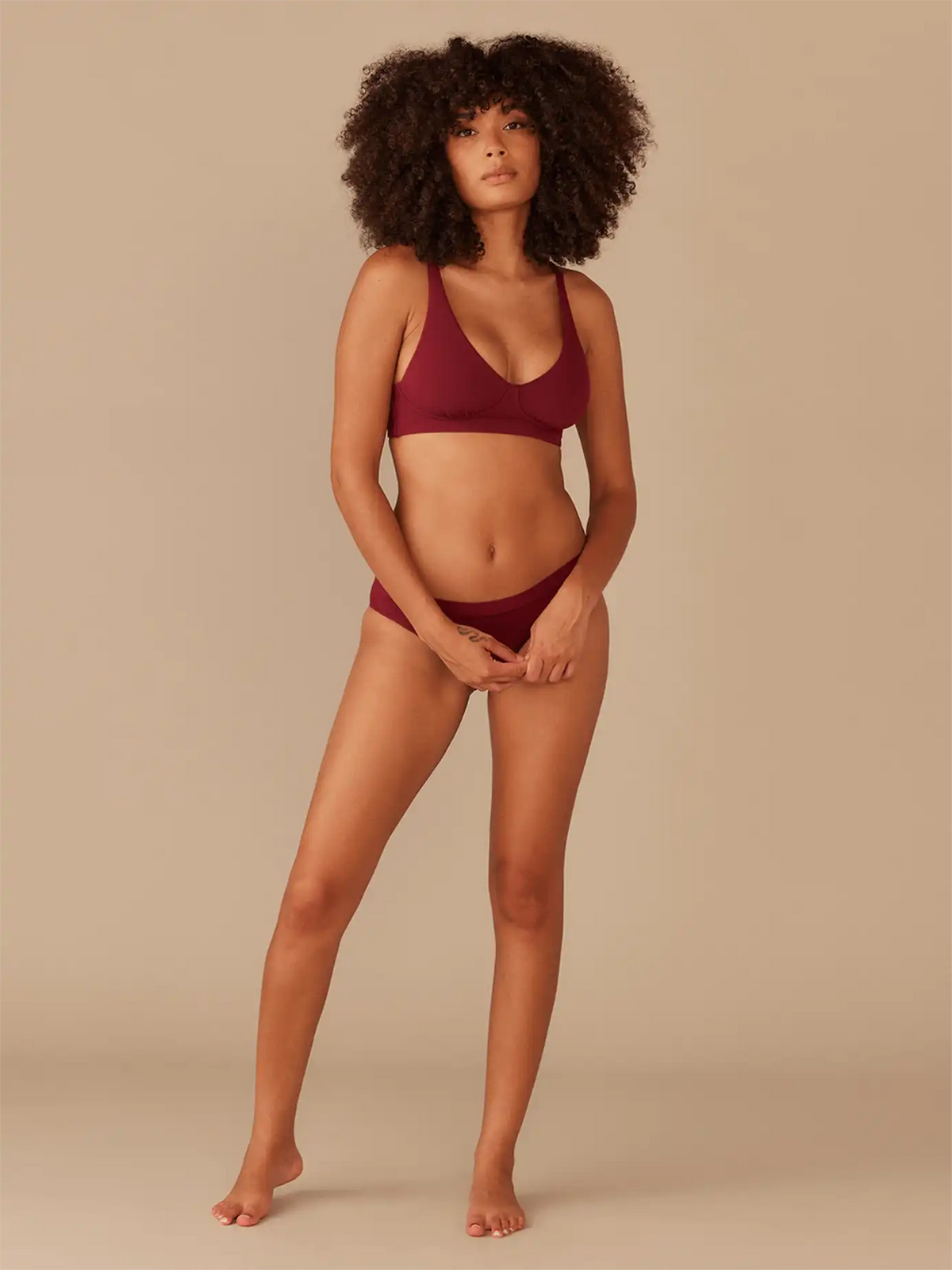 UltraModal™ FeelFree Longline Bralette | Cabernet/Cabernet