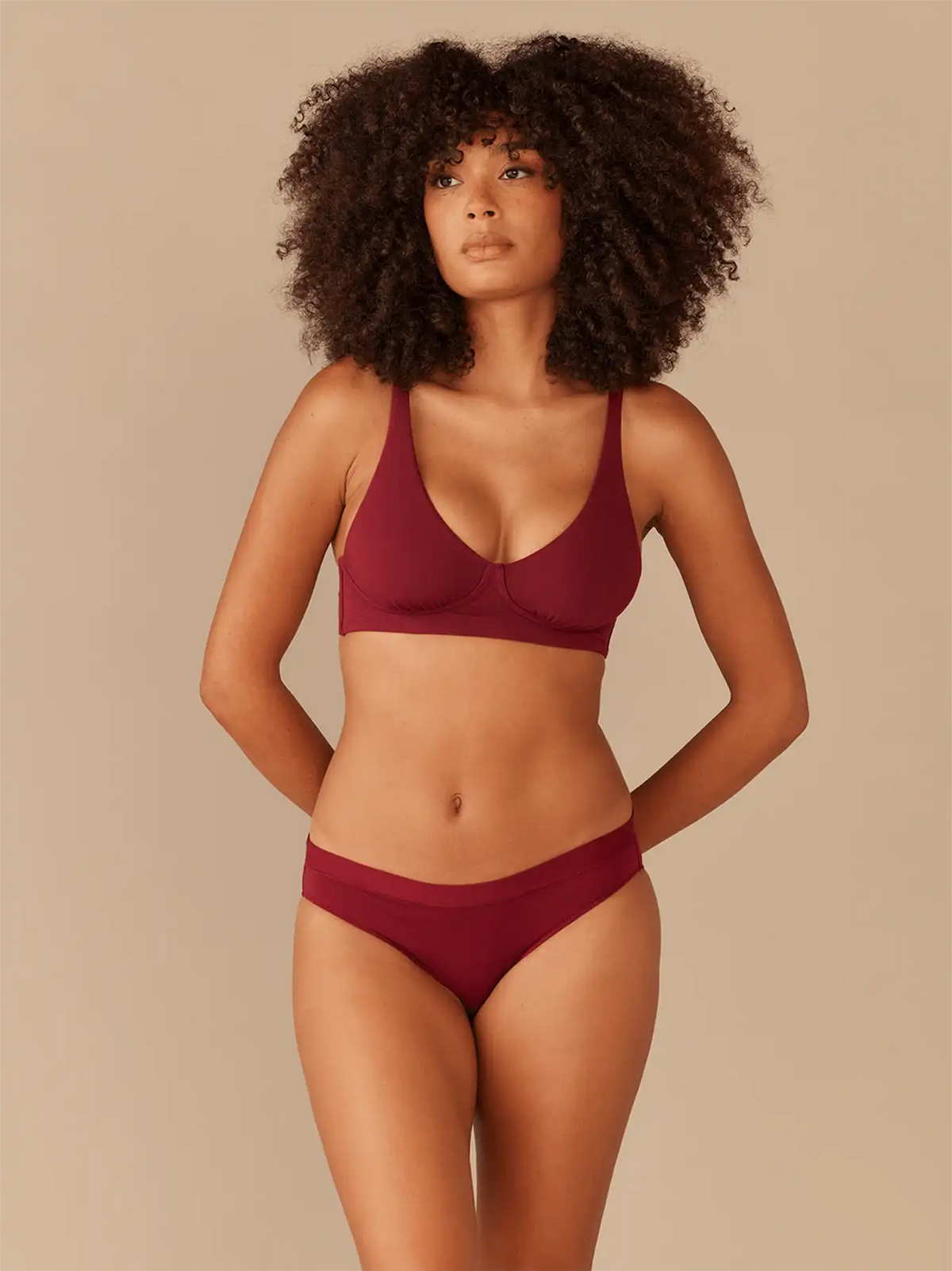 UltraModal™ FeelFree Longline Bralette | Cabernet/Cabernet