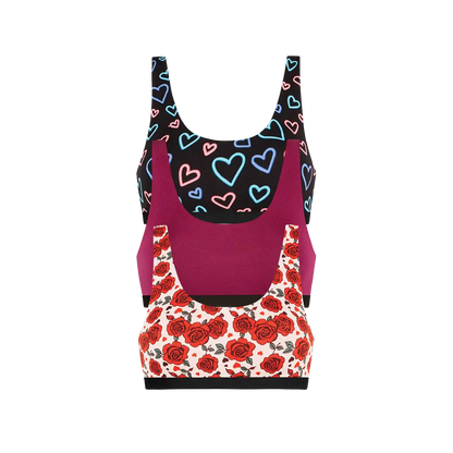 UltraModal™ Core Scoop Bralette 3-Pack | Electric Love Pack