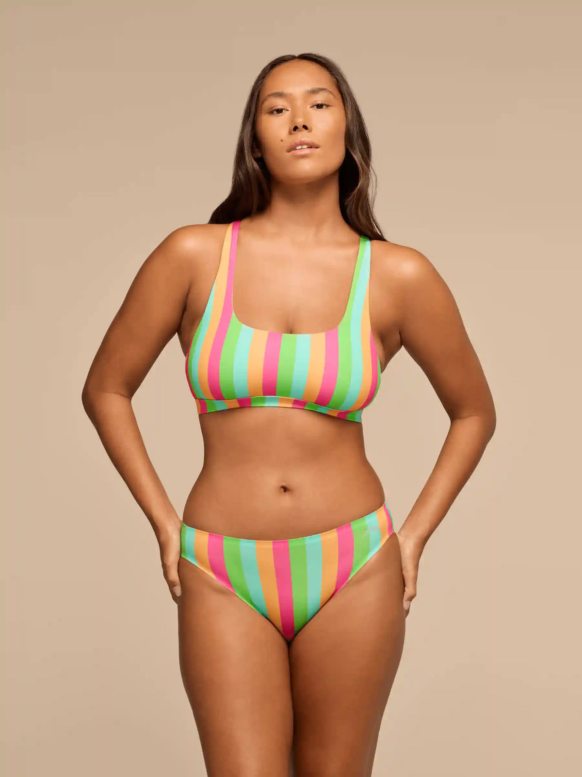 Breathe Bikini | Neon Stripes