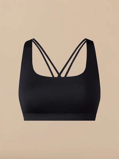 Breathe Strappy Back Bralette | Black