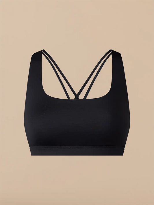 Breathe Strappy Back Bralette | Black