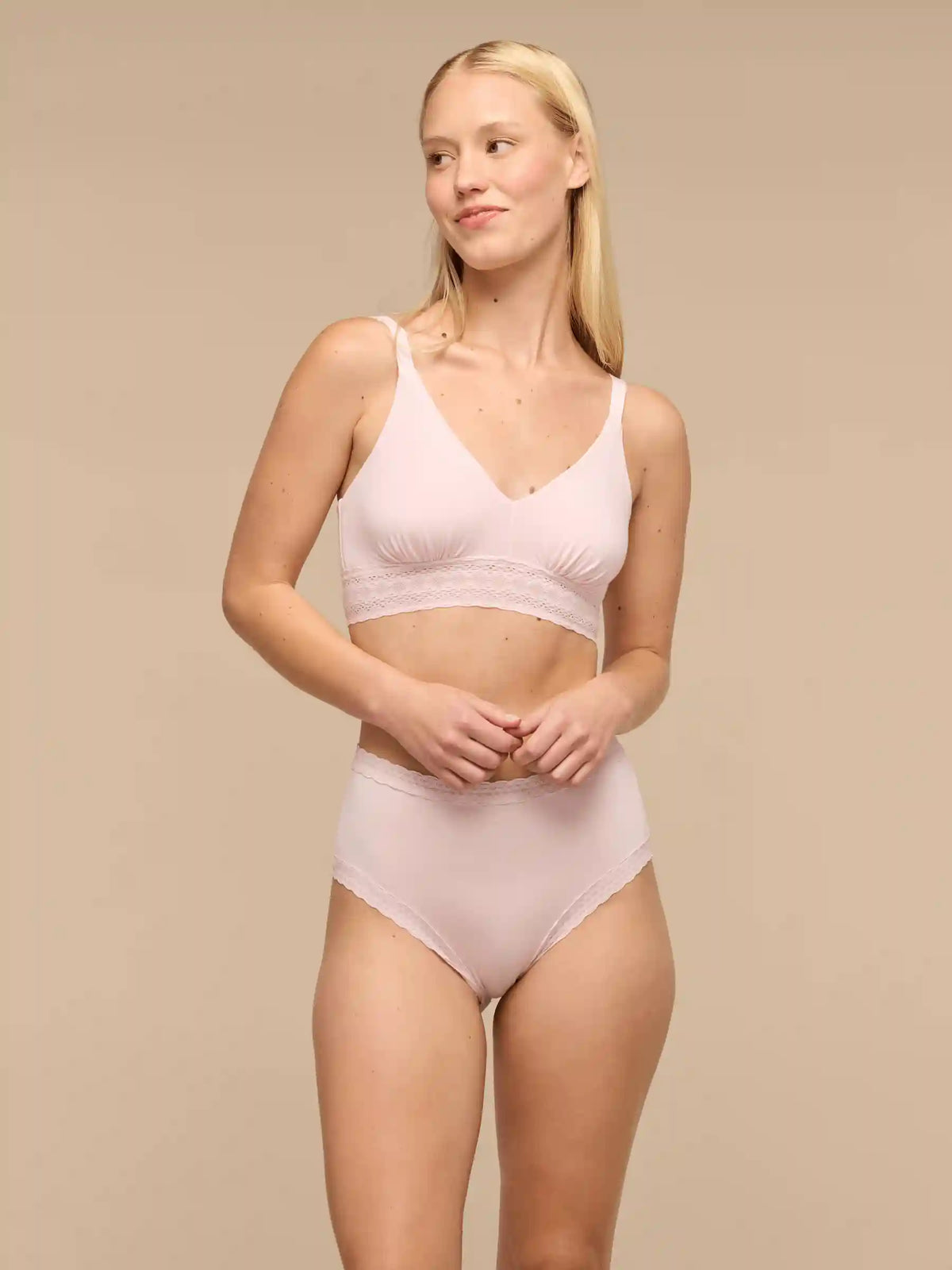UltraModal™ Lace High-Waisted Cheeky Bikini | Lobster Bisque