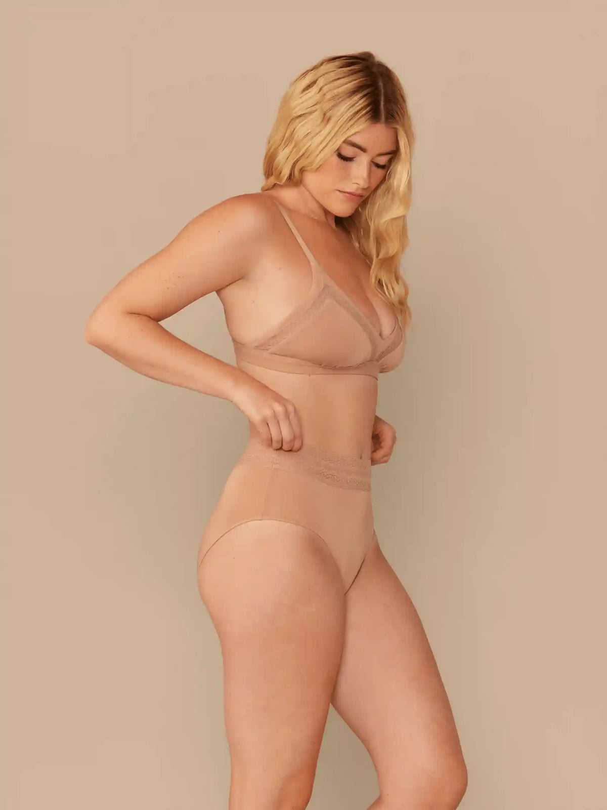 UltraModal™ Lace Triangle Bralette | Sand Dune