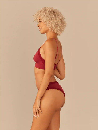 UltraModal™ Lace Plunge Bralette | Cabernet