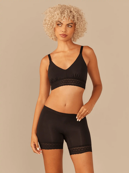 UltraModal™ Lace Longline Bralette | Black