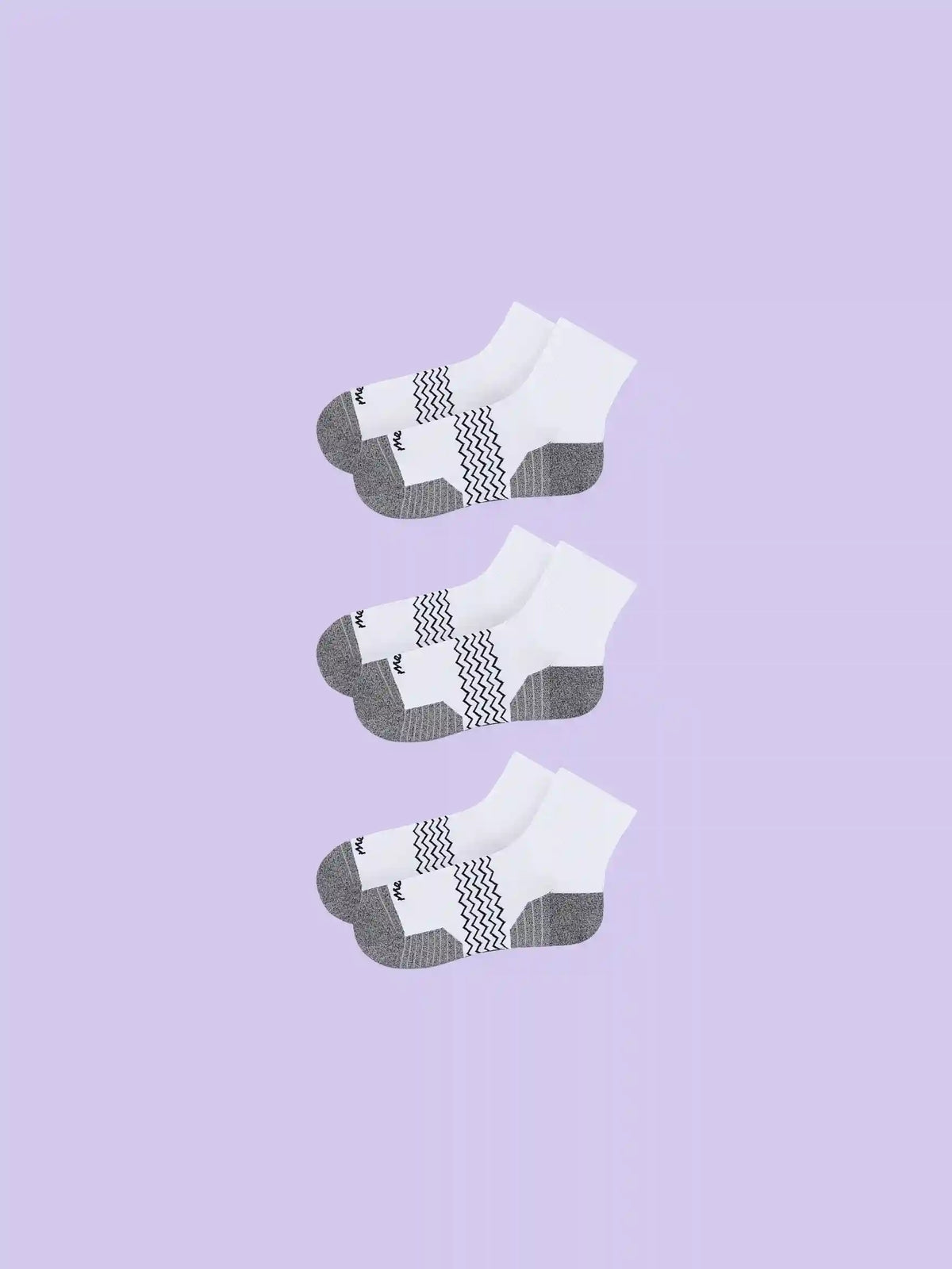 Active Quarter Sock 3-Pack | White Pack